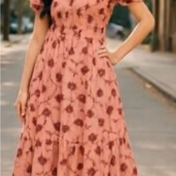 Daily Practice by Anthropologie Tiered Maxi floral cotton Extra Small Floral - Picture 11 of 12